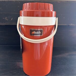 Vtg Aladdin 1/2 Gallon Pump-a-Drink Jug Thermos Cooler Insulated Plastic No 575